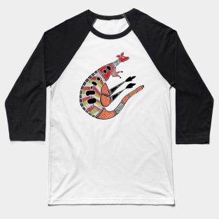 Aboriginal Art - The Kangaroo Baseball T-Shirt